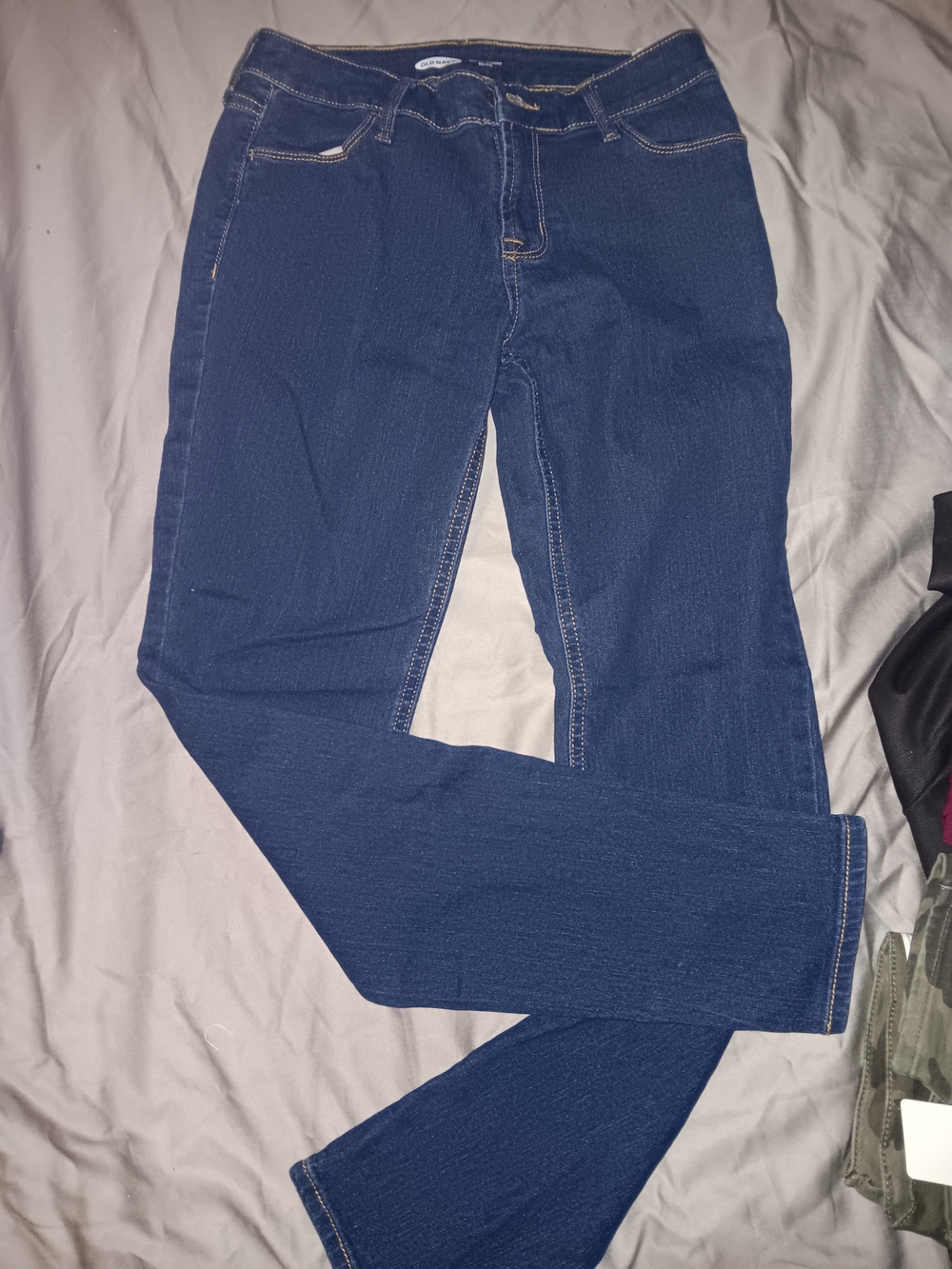 Classic Dark Blue Women’s Skinny Mid Rise Jeans